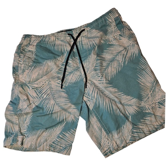 American Eagle Outfitters Other - American Eagle Extreme Flex Mens Tropical Palm Leaf Shorts Teal Medium